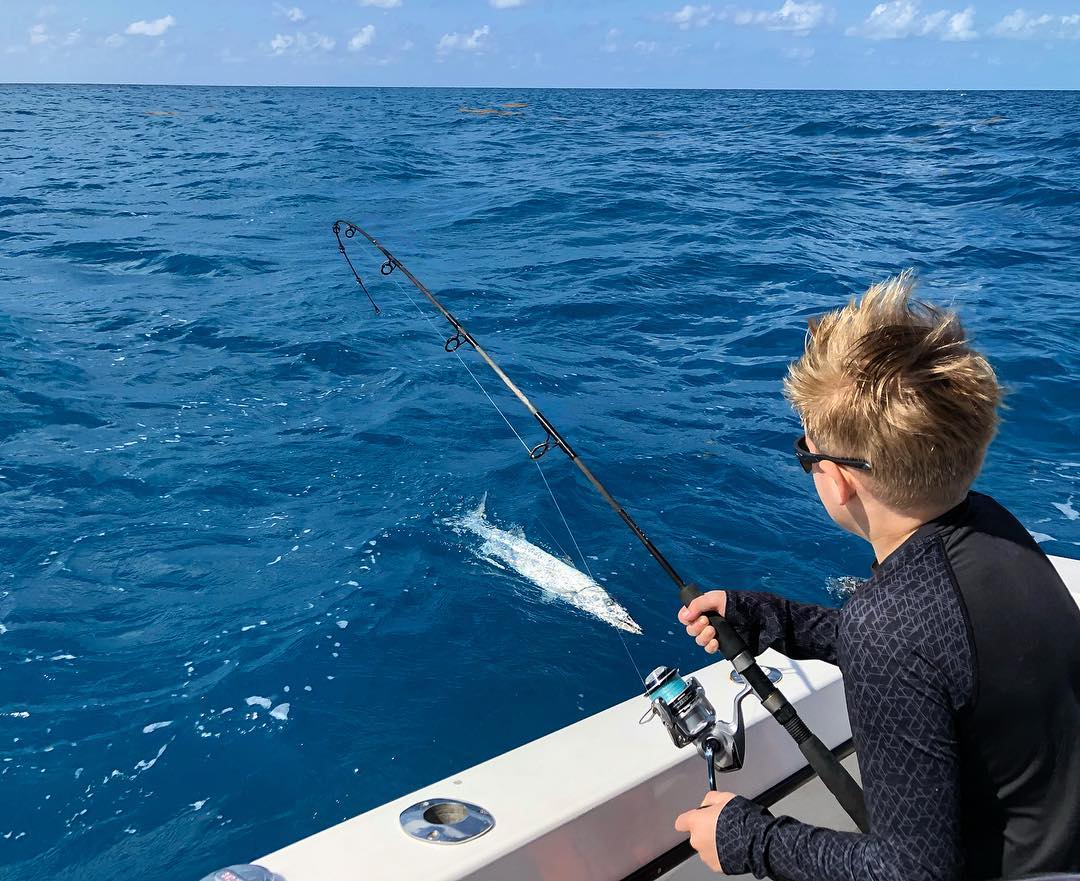 Barracuda Caught on Far Out Fishing Charters